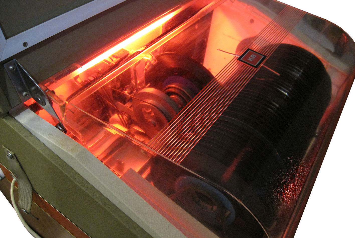 White interior illuminated